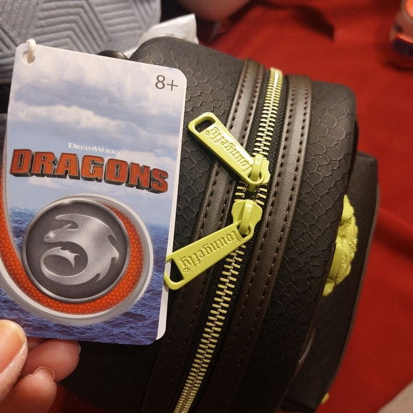 Loungefly How to Train Your Dragon Toothless Textured Mini Backpack - Picture 6 of 9